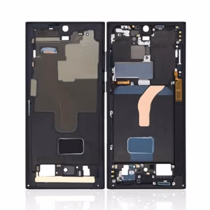 Vidurinis rėmelis Samsung S908 S22 Ultra Fantominis juodas