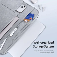 DUX DUCIS krepšys LBTC nešiojamam kompiuteriui 15.5-16" Horizontalus rankinis krepšys šviesiai pilkas