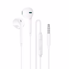 Borofone ausinės BM100 Fuente su mikrofonu baltos