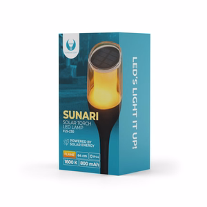 Forever Light Solar torch LED lempa SUNARI FLS-230 juodas
