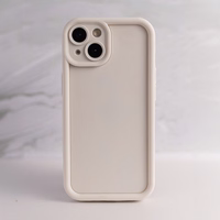 Rim TPU dėklas for iPhone 12 Pro 6,1" smėlinis