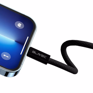 Blavec Kabelis Candy pynėtas - Type C iki Type C - PD 60W 3A 3 metrai Apple CarPlay/Android Auto (CCA-CC3B30) juodas