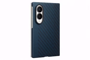 Samsung Galaxy Z Fold8 aramido pluošto magnetinis dėklas su 2 antirefleksinėmis plėvelėmis, mėlynas