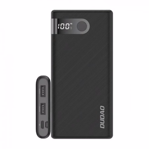 Power Bank Dudao "K9 Pro" Black 10000mAh (2xUSB / Type-C / MicroUSB) (LED display)