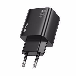 Įkroviklis Hoco N56 30W GaN 2xUSB-C/2xUSB-A juodas