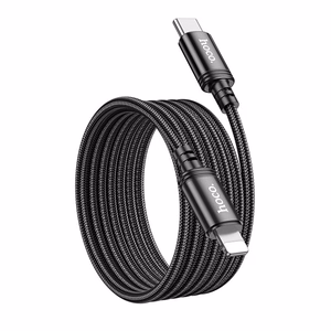 Kabelis USB C į Lightning Hoco PD 27W 2 m X89 juodas