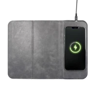 Mouse pad with wireless charger 15W OJD-82 brown grey