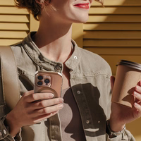 Crong Clear MAG Pro - iPhone 15 Pro MagSafe dėklas (Desert)