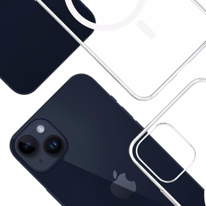 3mk Clear Magnetinis dėklas telefonui Apple iPhone 14 Plus - Permatomas