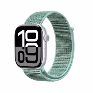 Crong Nylon sportinis Apple Watch dirželis, 38/40/41/42 mm, „Atlantic Green“