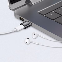 Joyroom adapteris iš USB Type C (moteriška) į USB (vyriška) 2 vnt. juodas (S-H152 Black)