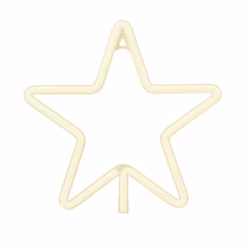 Neon LED kalėdinė žvaigždė šiltai balta FLNE22 Forever Light