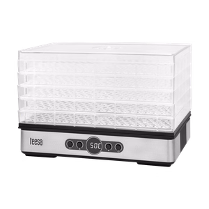 TEESA grybų, daržovių ir vaisių džiovyklė, 400 W, 5 padėklai, ekranas, oro cirkuliacija