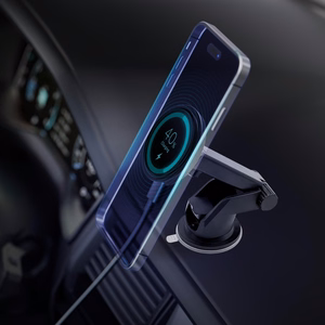 Car charger-holder 3mk Car MagCharger 15W (windshield/dashboard) black