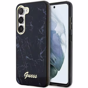 Guess GUHCS23SPCUMAK S23 S911 чёрный/чёрный жёсткий чехол Marble