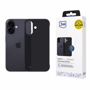 3mk Just20g matinės dėklas telefonui Apple iPhone 16 Plus - matinės juodas