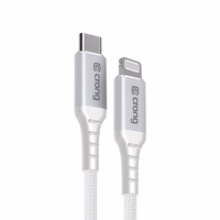 Crong Armor Link - USB-C Lightning Fast Charging MFi laidas 150cm (baltas)