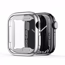 Dėklas Dux Duxis "Samo" skirtas Apple Watch 7 45mm sidabrinis (kartu su LCD apsauginiu stikliuku)