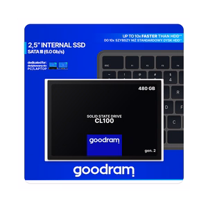 Kietasis diskas SSD Goodram CL100 Gen. 3 480GB SATA lll 2,5