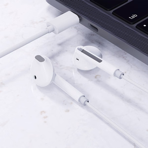 Ausinės Acefast L13 USB-C baltos