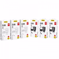 Įkroviklis Dudao "A2ProL" juodas (2xUSB) + integruotas "Lightning" laidas