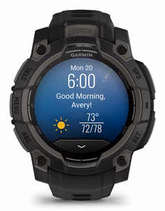 Garmin Instinct 3 AMOLED išmanusis laikrodis juodas