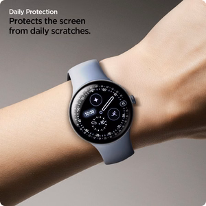 Spigen Elite Shield EZ Fit 2 vnt. hidrogelinių plėvelių rinkinys, skirtas Google Pixel Watch 45 mm