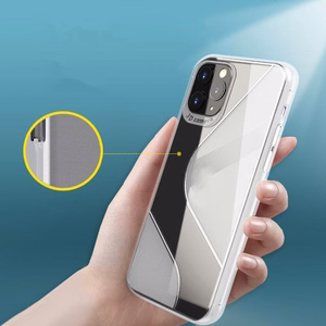 S-Case lankstus dangtelis TPU dėklas Huawei P40 Lite E mėlynas