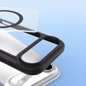 Dux Ducis Skin X Pro dėklas telefonui iPhone 17 Air su pinigine, suderinamas su MagSafe – juodas