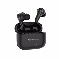 FORCELL F-AUDIO Super Clear Calls belaidės ausinės bluetooth TWS ANC + ENC + DONGLE juodos