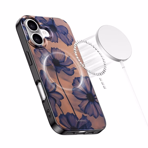 Tech-Protect Lamano MagSafe dėklas iPhone 17 rudai violetinis