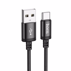 Кабель USB A to USB C Hoco 3A 2 m X89 черный