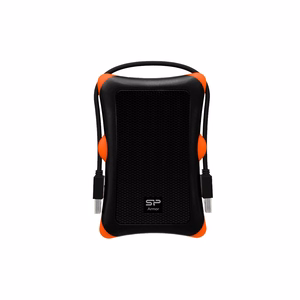 Silicon Power Armor A30 HDD/SSD dėklas juodas, oranžinis