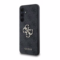 Guess 4G Big Metal Logo dėklas telefonui Samsung Galaxy A35 - juodas