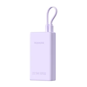 Išorinė baterija Romoss PHA10 10000mAh 22.5W (violetinė)