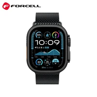FORCELL F-DESIGN FA11 nerūdijančio plieno dirželis APPLE laikrodžiui 38 / 40 / 41 mm juodas