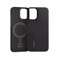 Benks Montage Magnetinis Armor Air Kevlar dėklas telefonui iPhone 16 - PC rėmas 600D+1500D (M063) - juodas (m)