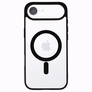 Akrilinis spalvotas magnetinis dėklas telefonui Iphone 17 Air juodas