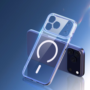 Dux Ducis CLIN MAG Чехол совместимый с MagSafe для iPhone 17 Pro (Open Ring Version) прозрачный