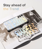 Ringke Fusion Design šarvuotas dėklas su geliniu rėmeliu Samsung Galaxy S22 + (S22 Plus) skaidrus (Seoul) (F593R89)