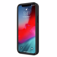 BMW Odinis perforuotas dėklas iPhone 12 / iPhone 12 Pro - juodas