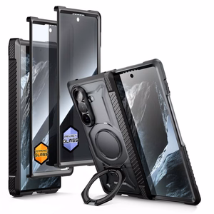 Supcase UB Grip Mag MagSafe dėklų komplektas, 2 vnt., skirtas Samsung Galaxy Z Fold 8, juodas