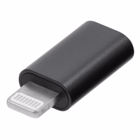 Adapter Type C to Lightning Blue Star - black