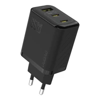 Dudao A29 65W GaN sieninis įkroviklis 2 x USB-C + 1 x USB-A - juodas