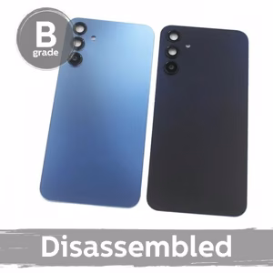 Galinis dangtelis suderinamas su Samsung A155 A15 4G / Brave Black / su objektyvu 100% original (9/10 disassembled)