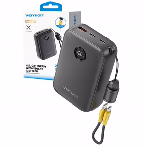 Išorinė baterija Vention 20000mAh 2xUSB-C 1xUSB-A 22,5W BL