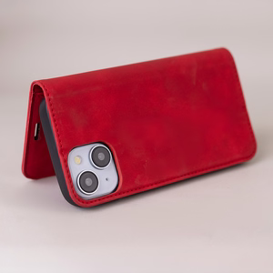 Smart Suede dėklas Honor 600 / Honor 600 Pro, raudonas