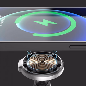 Automobilinis laikiklis Dudao F13XS juodas (15W / suderinamas su Magsafe) (magnetinis / ventiliacijos grotelės)