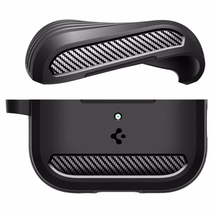 Spigen Rugged Armor dėklas AirPods 3 - matinės juodos spalvos