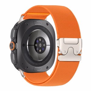 Tech-Protect Nylon Clasp dirželis, skirtas „Samsung Galaxy Watch Ultra 47 mm“ – oranžinis